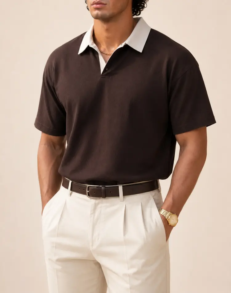 خرید پولوشرت مردانه اصل وارداتی Poloshirt اصل با پارچه ماکان کد 1221