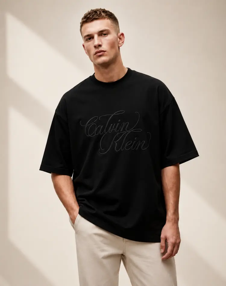 خرید تیشرت کالوین کلین Calvin Klein  وارداتی گلدوزی شده ماکان کد 1227