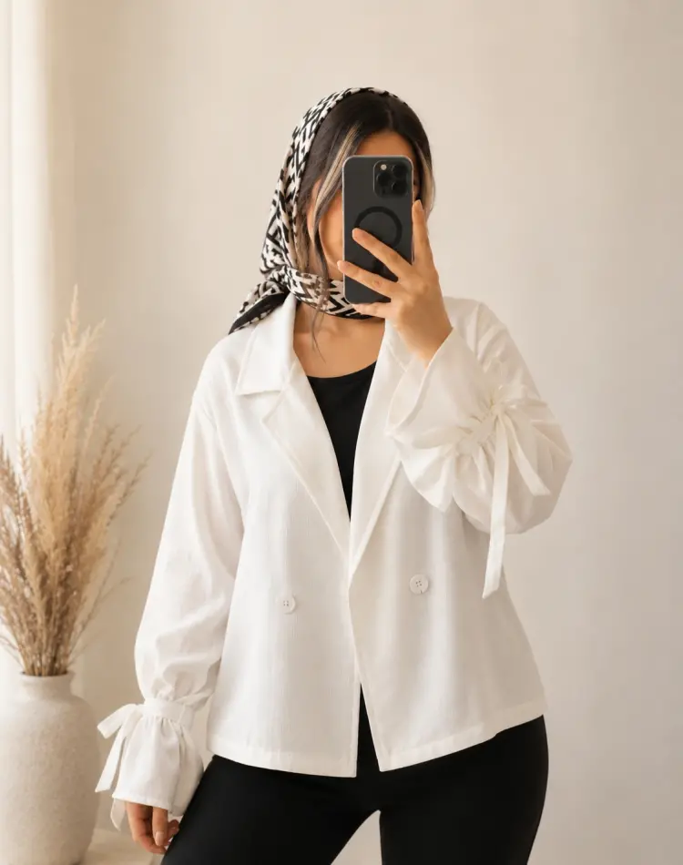 مانتو کت عروسکی آذر مدل ترند زنانه کد 192